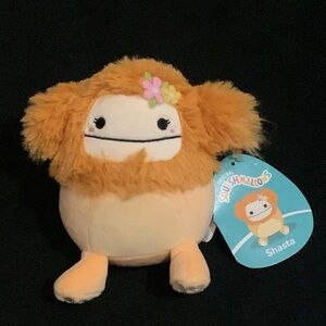 NWT Squishmallows Shasta the Bigfoot Orange 5”